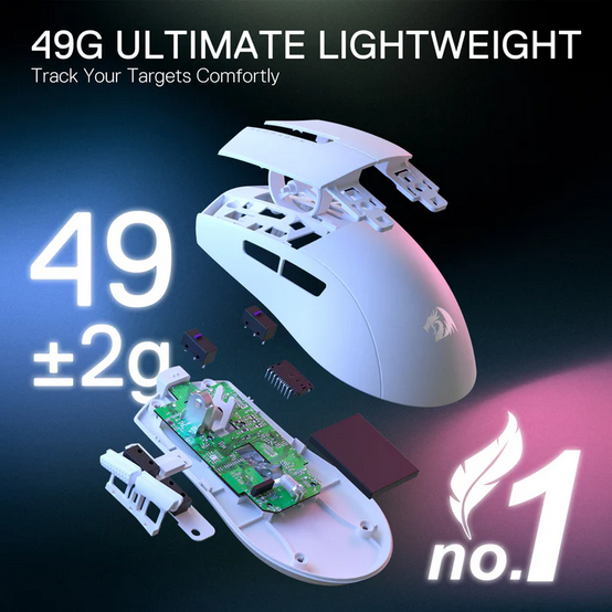 Chuột Vi Tính Gaming 3 Chế Độ Có Dây, Không Dây (2.4G) Và Bluetooth REDRAGON K1NG M916 PRO-1K | BigBuy360 - bigbuy360.vn