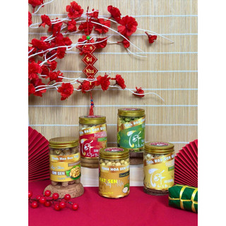 COMBO NGŨ VỊ HẠT SEN nhà Senfarm - Mứt Tết - Bánh Tết - Quà Tết