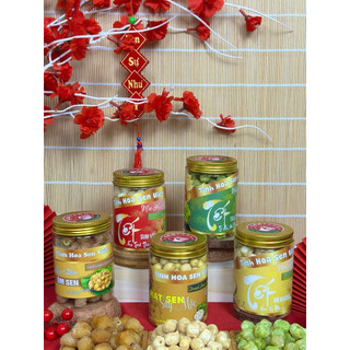 COMBO NGŨ VỊ HẠT SEN nhà Senfarm - Mứt Tết - Bánh Tết - Quà Tết