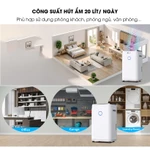 Máy hút ẩm công suất lớn 20L/ ngày FUJIHOME DH20W phòng 20-50m2, lọc không khí kết nối WIFI phòng ngủ khách công nghiệp — ảnh 2