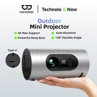 Máy chiếu mini Goojodoq sở hữu độ phân giải 4K 720P loa tích hợp mạnh mẽ,thiết kế xoay 130° và bộ nguồn Type-C tiên tiến