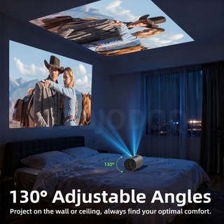 Máy chiếu mini Goojodoq sở hữu độ phân giải 4K 720P loa tích hợp mạnh mẽ,thiết kế xoay 130° và bộ nguồn Type-C tiên tiến