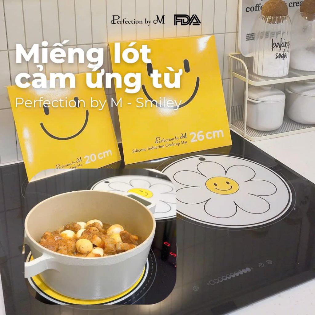 [CHÍNH HÃNG] Miếng lót bếp từ Perfection M-Mat – Silicone FDA, chịu nhiệt, chống xước, bảo vệ bếp