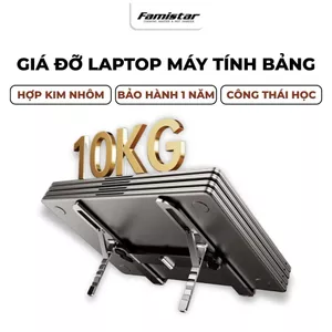Giá đỡ laptop công thái học hợp kim nhôm nhẹ GD11 macbook, ipad Famistar