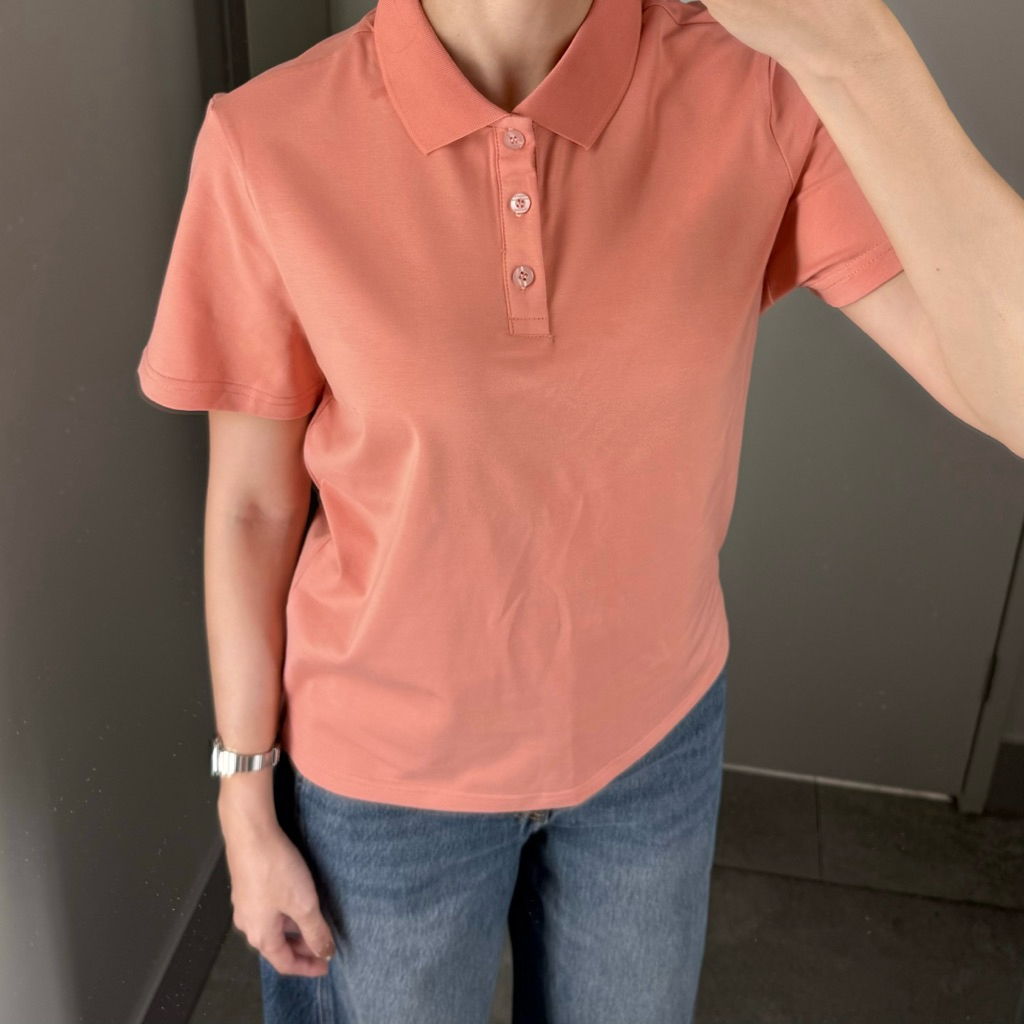 [A26-MẪU MỚI] ÁO THUN POLO NỮ CỔ TRỤ BASIC BI.POSILÁ TAY NGẮN, VẢI COTTON CO GIÃN 4 CHIỀU MÁT MẺ 40 - 68KG