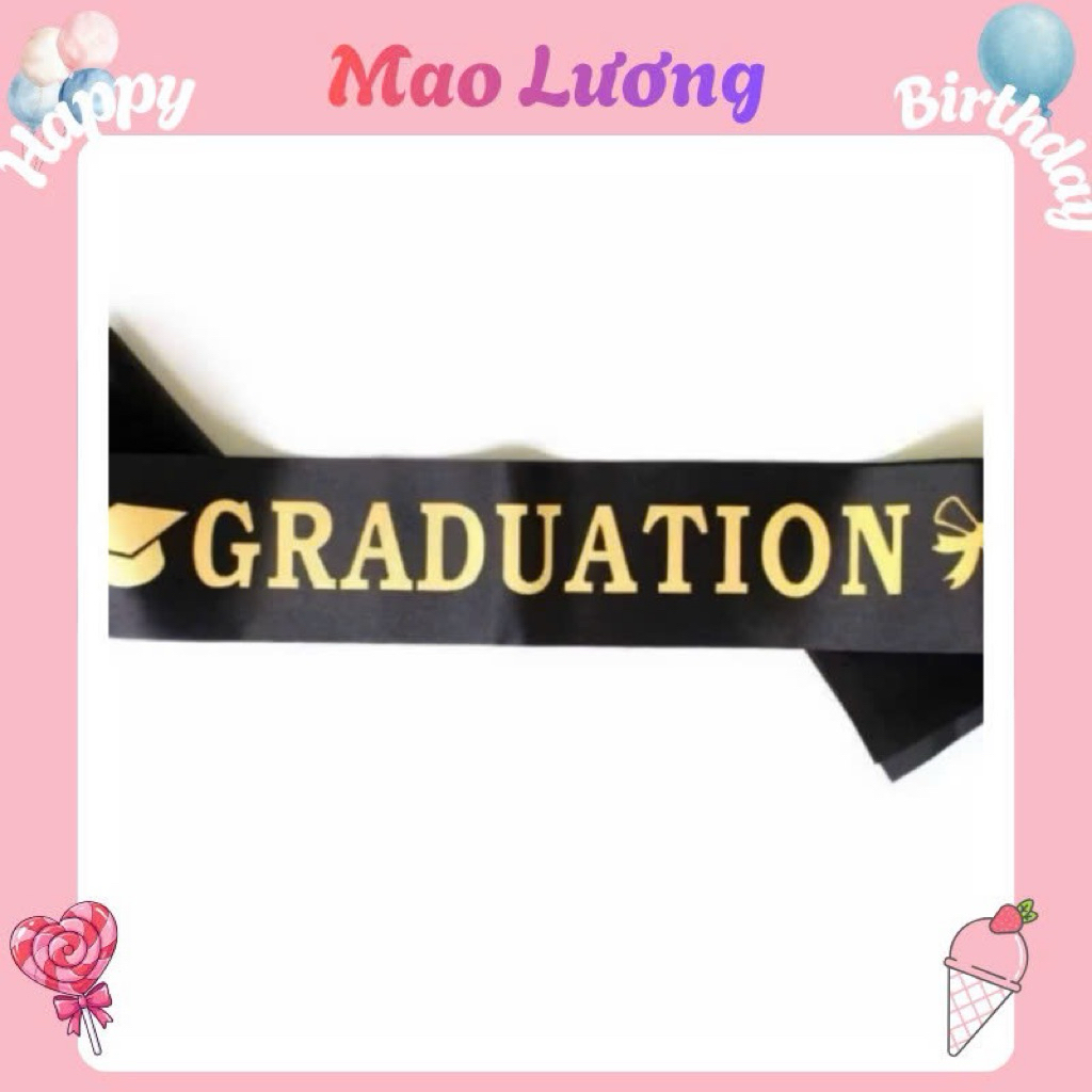 Sash Băng Đeo Chéo Chữ Graduation Chúc Mừng Lễ Tốt Nghiệp, Lễ Ra Trường ...