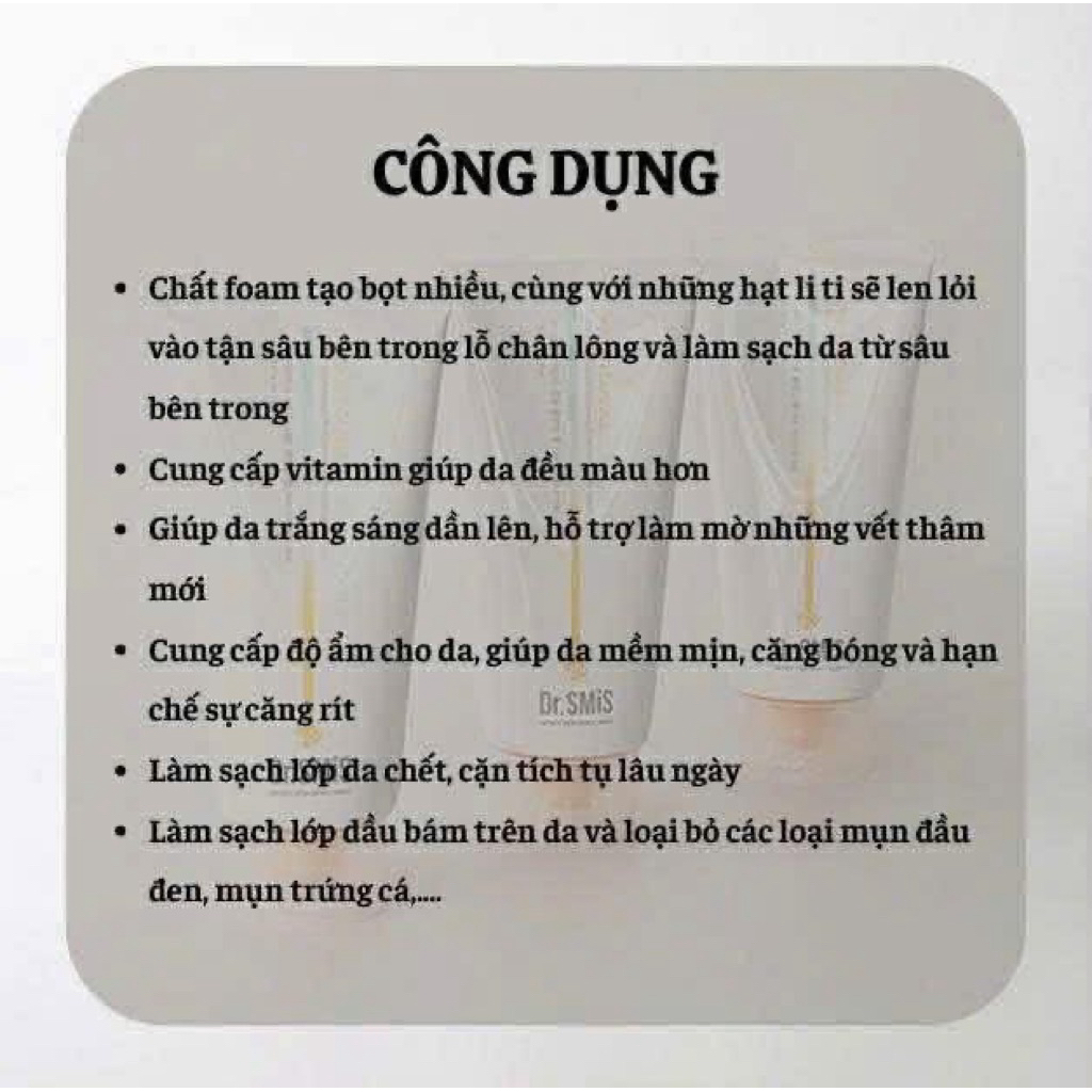 SỮA RỬA MẶT TRẮNG DA MỜ NÁM DR.SMIS 300ML DAYCELL