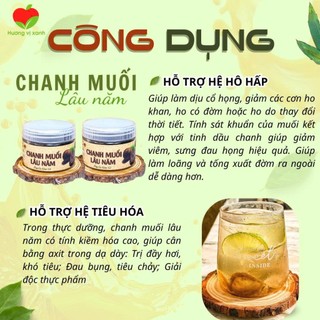 CHANH MUỐI LÂU NĂM THỰC DƯỠNG CHO SỨC KHỎE, BẢO VỆ CỔ HỌNG GIỮ ẤM GIỌNG, GIẢI RƯỢU, BÙ NƯỚC BÙ KHOÀNG 220GR-HVX