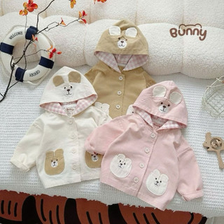 🐰 ÁO KHOÁC KAKI GẤU THỎ BUNNY – BÉ MẶC LÀ YÊU NGAY 💕