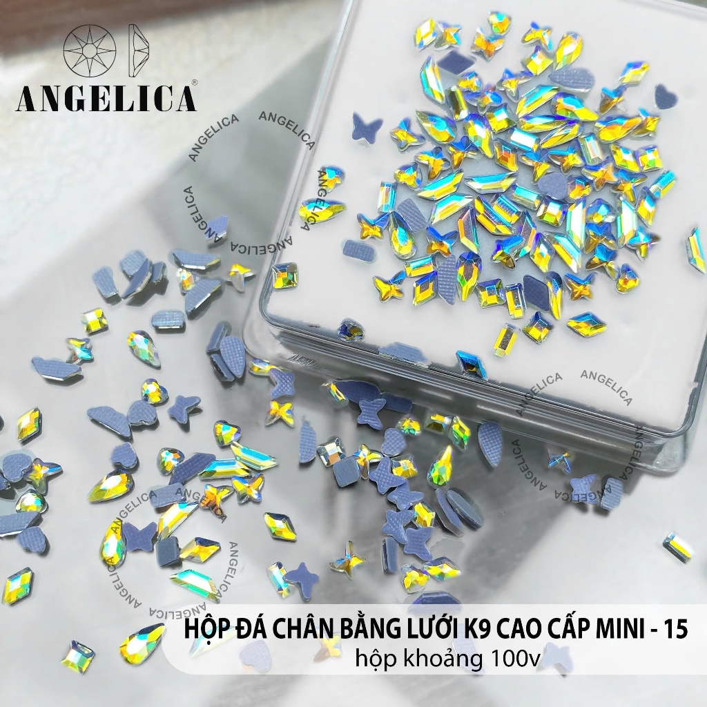 Set Đá Chân Bằng Lưới K9 ( 2 - 4mm )Cao Cấp Mini Mix Hình Siêu Đẹp-Trang Trí Nail ANGELICA HCBLMN-01