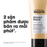 Dầu xả dưỡng tóc mềm mượt & phục hồi hư tổn toàn diện chuyên nghiệp Absolut Repair Gold 200ml - Dành cho tóc khô xơ, hư  — ảnh 6