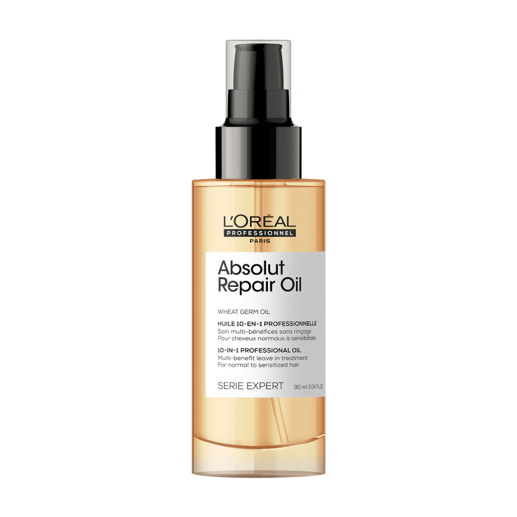 Tinh dầu dưỡng tóc 10 trong 1 phục hồi hư tổn toàn diện chuyên nghiệp Absolut Repair Oil 90ml - Dành cho tóc khô xơ, hư