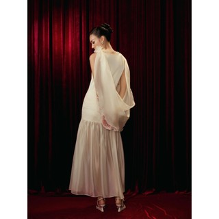 [New1] Áo Seraphina One-Shoulder Vải Lụa Phối Tơ Satin Yêu Kiều Kiêu Sa Quyến Rũ, WKI107  SOME HOW STORE