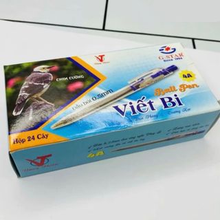 LEAFBOOK Bút Bi Ấn Độ Mực Xanh Ngòi 0.5mm Bút Bi Bấm Gstar 4A Viết Êm Mực Đều Cho Học Sinh Sinh Viên Văn Phòng