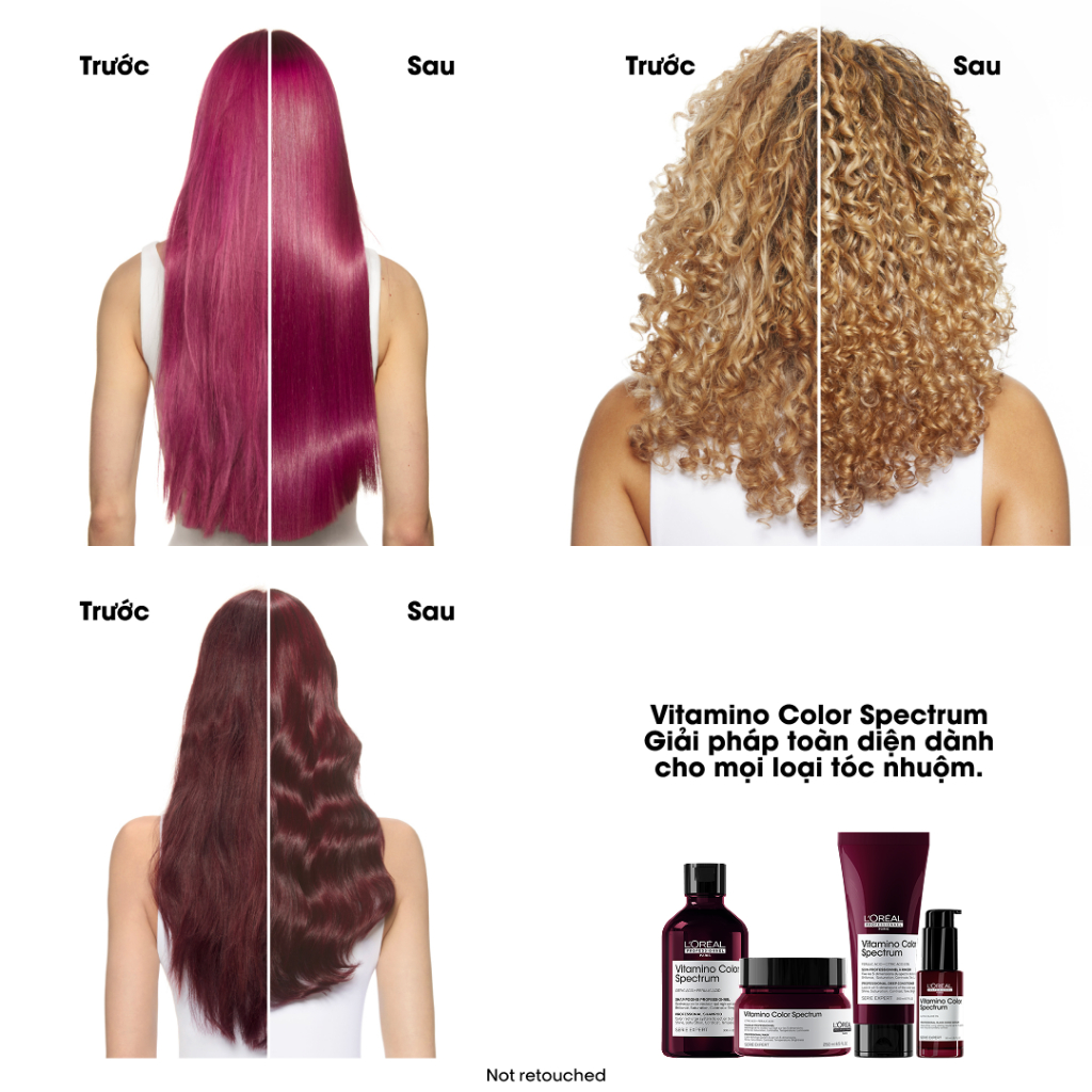 Serum dưỡng tóc khóa bóng chuyên nghiệp giúp bóng tóc tức thì L'Oréal Professionnel Vitamino Color Spectrum 30ml