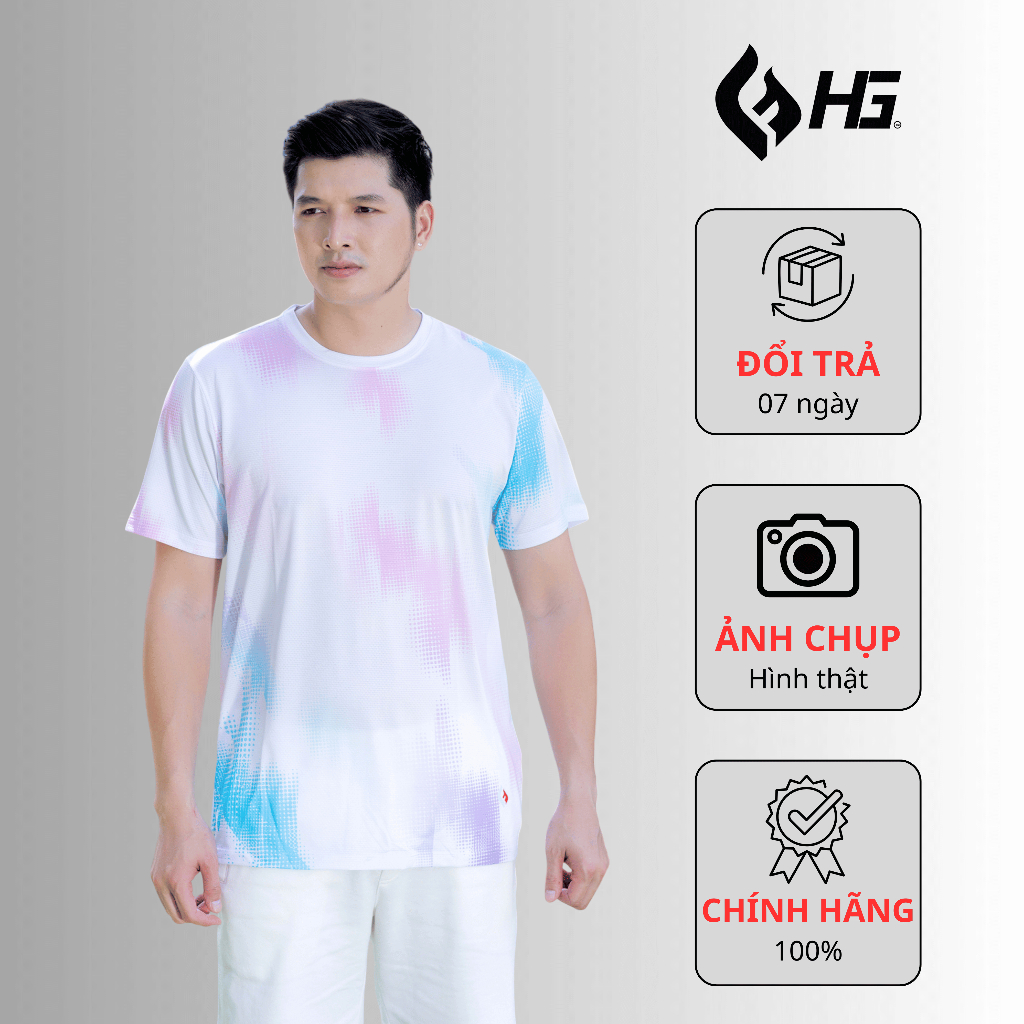 Áo Thể Thao Nam  HG Fashion Cổ Tròn Thoáng Khí, Co Giãn 4 Chiều  A25TS-1M