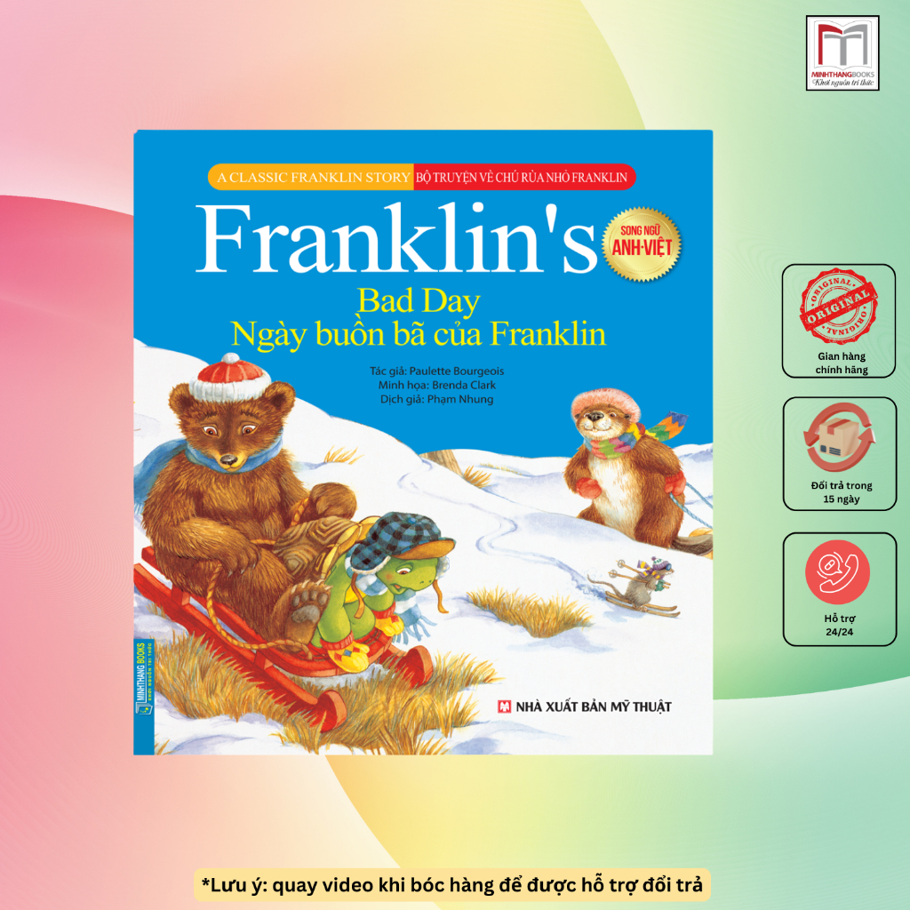 Sách - Bộ truyện về chú rùa nhỏ Franklin - Ngày buồn bã của Franklin ...