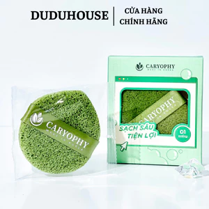 Mút rửa mặt bọt biển sạch sâu tiện lợi Caryophy