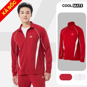 Áo khoác thể thao Teamwear lightweight Flexline active, áo khoác màu đỏ Việt Nam Coolmate