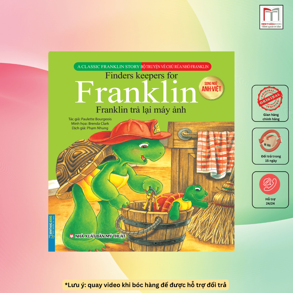 Sách - Bộ truyện về chú rùa nhỏ Franklin - Franklin trả lại máy ảnh ...