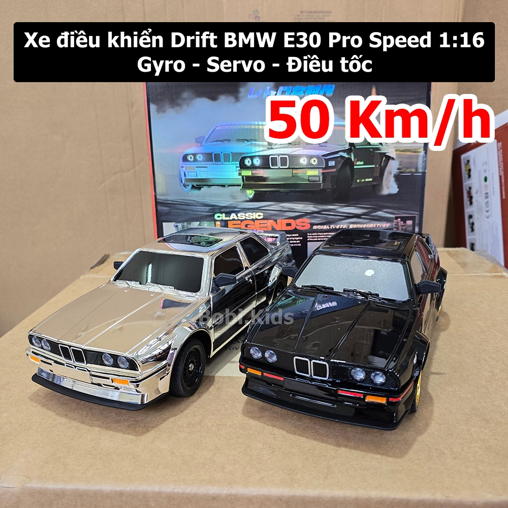 Xe Ô Tô Điều Khiển RC Drift BMW E30 Pro Speed 1:16 Có Gyro – Servo – Điều Tốc, Xe Drift RC Cao Cấp
