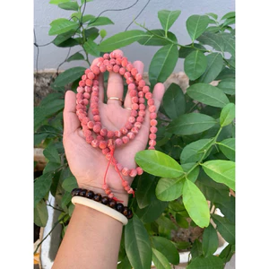 chuỗi san hô đỏ để mộc 108 hạt 8ly
