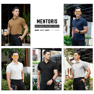 Áo Polo Nam Cao Cấp Mentoris, Không Bai Xù, Thoáng Mát, Lịch Lãm MPL35