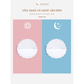 Miếng lót thấm sữa Ngọc Bảo An 5 lớp siêu thấm hút chống tràn, miếng dán thấm sữa hộp 30 miếng chắc chắn, thấm hút tốt