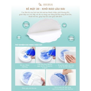 Miếng lót thấm sữa Ngọc Bảo An 5 lớp siêu thấm hút chống tràn, miếng dán thấm sữa hộp 30 miếng chắc chắn, thấm hút tốt