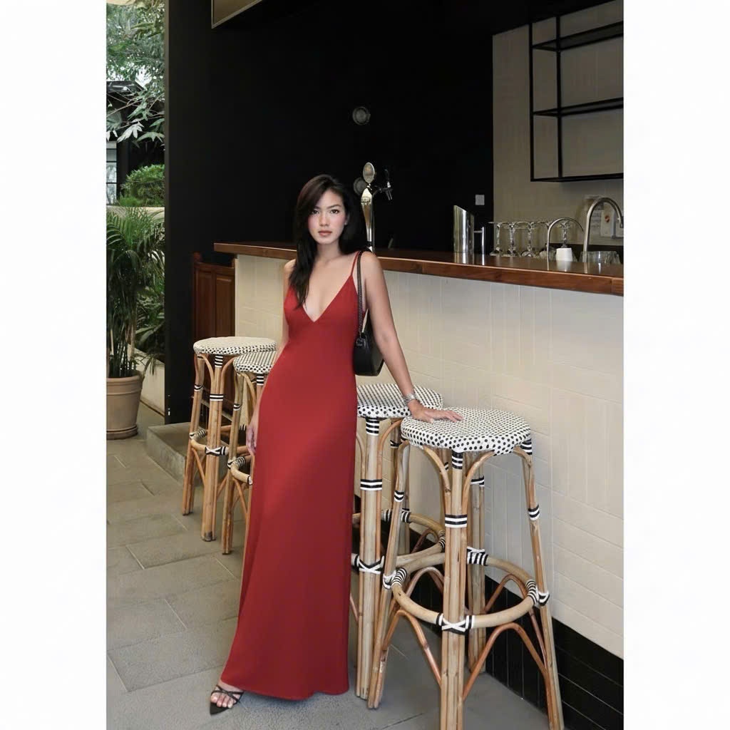 𝗕𝗲𝗹𝗹 - Đầm Linen  2 dây