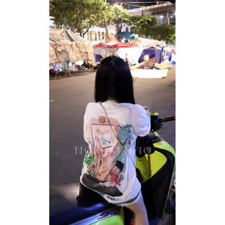 [ẢNH CHÍNH CHỦ] Áo Phông Baby Boo Monster.Inc Cotton In Full 2 Mặt