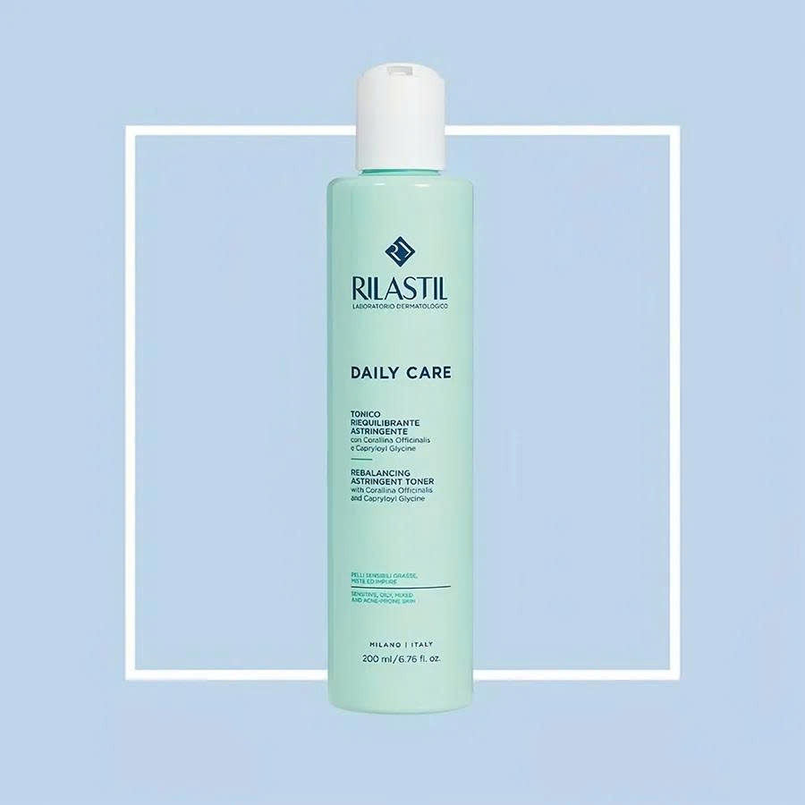 Bộ đôi sữa rửa mặt và nước cân bằng cho da dầu nhạu cảm Rilastil Daily Care