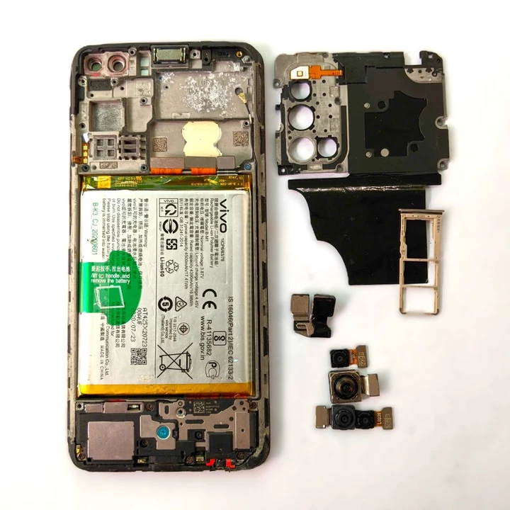 Linh kiện thay thế cho Vivo V19 cũ tháo máy chính hãng - Camera / Khay sim / Nắp main Vivo V19