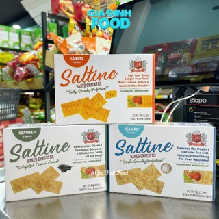[Mua 2 tặng 1] Sale date 31/07 Bánh quy giòn GPR Saltine Baked Crackers 3 Vị - Hộp 90g