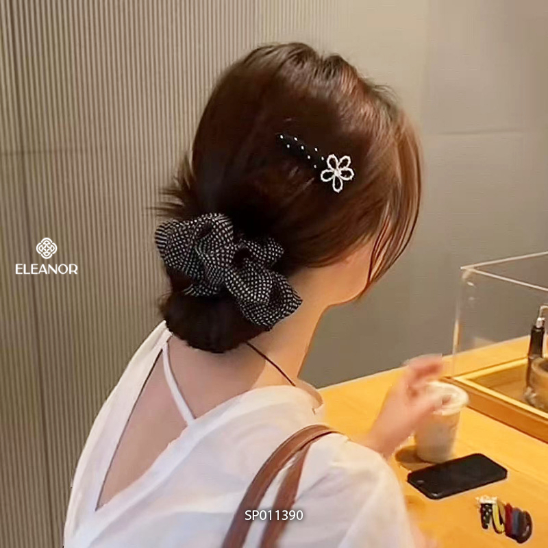 Kẹp tóc nữ Eleanor Accessories thiết kế hình hoa chấm bi kẹp tóc mái phụ kiện tóc 11390