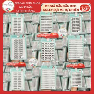 Mi Giả Gắn Sẵn Keo CLUSTER SOLEY Đa Dạng Dang Mi, Phù Hợp Với Nhiều Kiểu Makeup - Bebeau