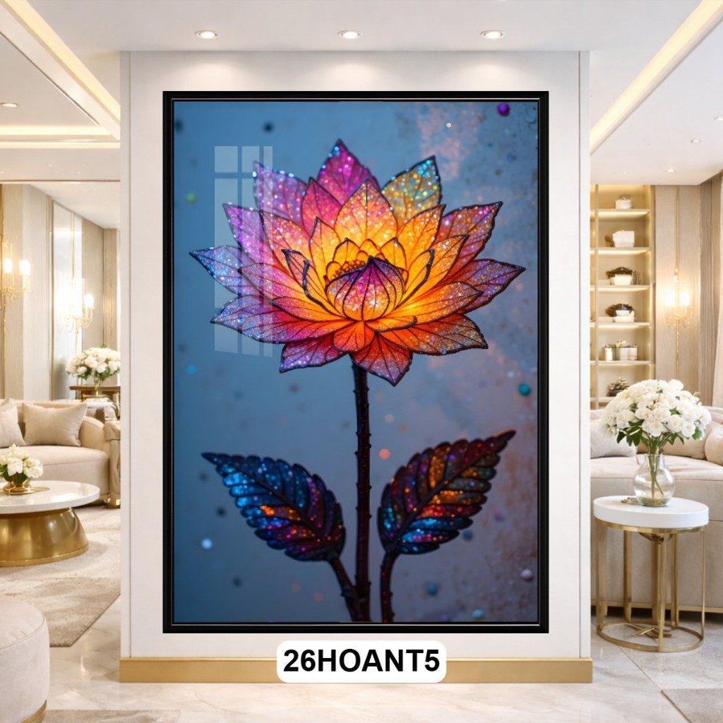 Tranh Hoa Nghệ Thuật Ánh Sáng Luminous Art – Khung Composite Bền Đẹp, Tôn Vinh Vẻ Đẹp Thiên Nhiên