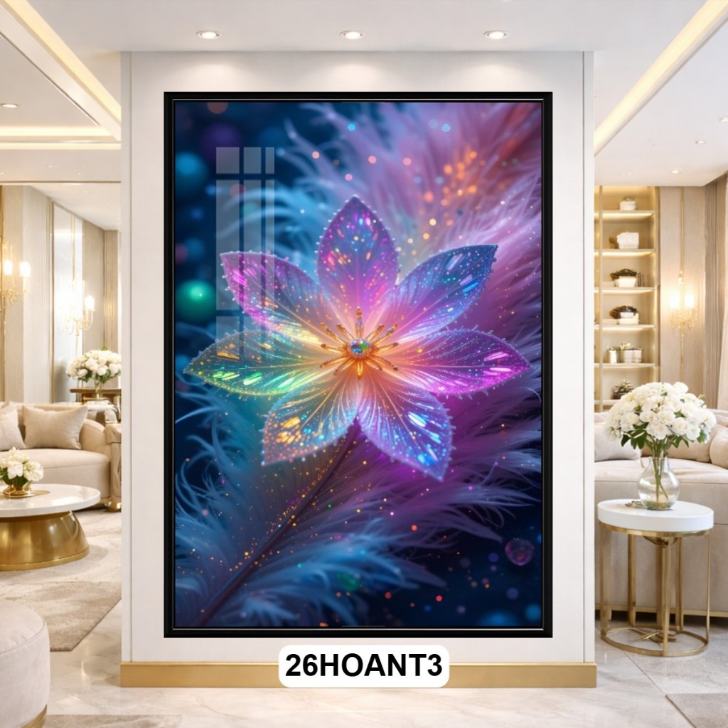 Tranh Hoa Nghệ Thuật Ánh Sáng Luminous Art – Khung Composite Bền Đẹp, Tôn Vinh Vẻ Đẹp Thiên Nhiên