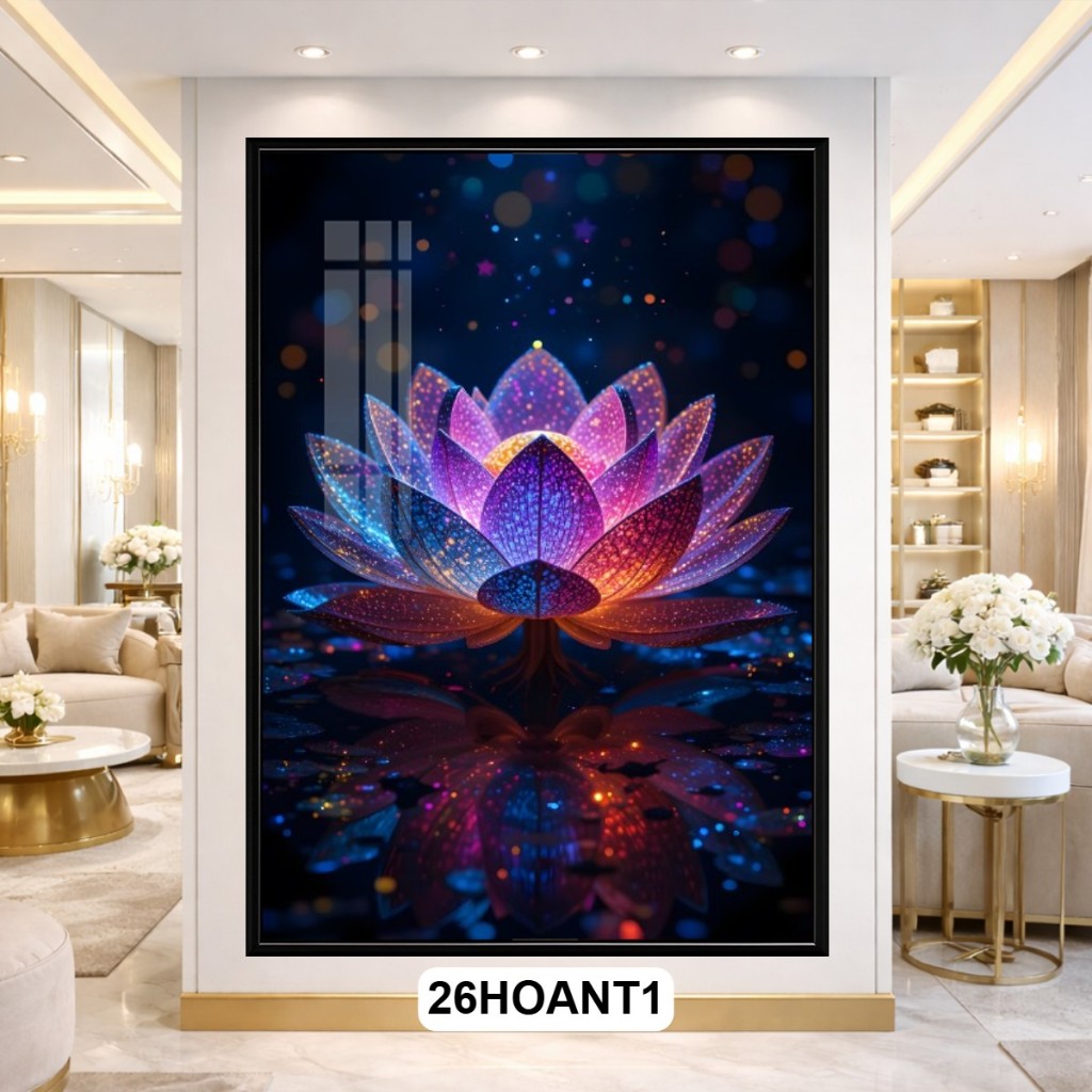 Tranh Hoa Nghệ Thuật Ánh Sáng Luminous Art – Khung Composite Bền Đẹp, Tôn Vinh Vẻ Đẹp Thiên Nhiên