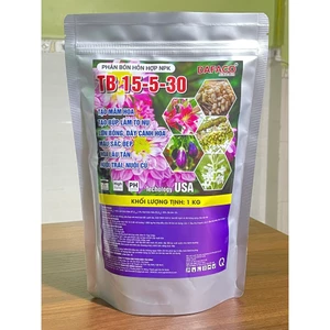 PHÂN BÓN NPK 15-5-30 - TẠO MẦM HOA, TO NỤ, LỚN BÔNG, MÀU SẮC ĐẸP