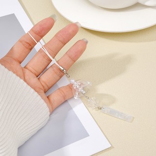 【Chamvn】Dây đeo điện thoại Móc treo hình bông tuyết móc khóa máy ảnh tinh tế đa năng đơn giản