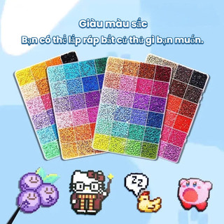 【Hạt Xếp/Combo Đầy Đủ】Đồ chơi tự làm Mẫu mới hạt tổng hợp 2.6mm hạt mini Bộ xếp hạt Bàn ủi