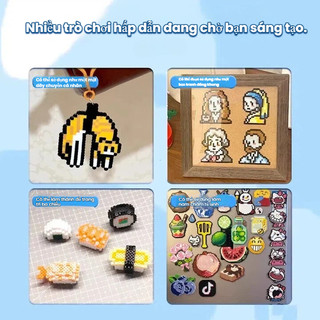 【Hạt Xếp/Combo Đầy Đủ】Đồ chơi tự làm Mẫu mới hạt tổng hợp 2.6mm hạt mini Bộ xếp hạt Bàn ủi
