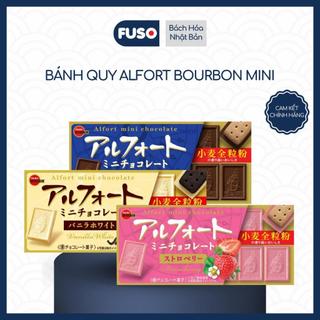 Bánh Quy Alfort Bourbon Mini - Bánh Quy Giòn Rụm Phủ Kem Xuất Xứ Nhật Bản - Hộp 12 Chiếc - Thơm Ngon Hấp Dẫn