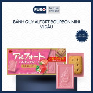 Bánh Quy Alfort Bourbon Mini - Bánh Quy Giòn Rụm Phủ Kem Xuất Xứ Nhật Bản - Hộp 12 Chiếc - Thơm Ngon Hấp Dẫn
