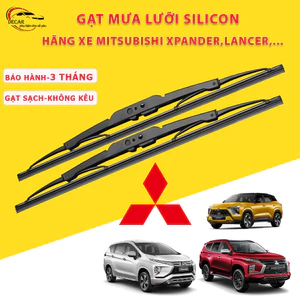 Gạt mưa ô tô Mitsubishi Mirage, Lancer, Zinger, Pajero Sport, Triton, Outlander, Grandis Jolie gạt mưa oto lưỡi silicon