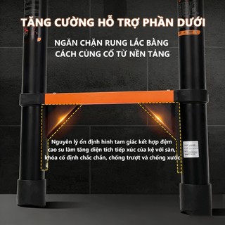 Thang Nhôm Rút Thẳng Thép Carbon Cao Cấp Nhập Khẩu Rút Đơn Cao 1.9M 2.7M 3.9M 4.3M 5.1M 5.9M tự động vào khóa