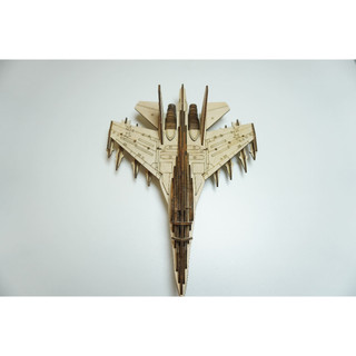 HDLaser Mô Hình Máy Bay Gỗ DIY Lắp Ghép 3D – Puzzle Gỗ Trang Trí Bàn Làm Việc- HDF006(32x24x15cm)