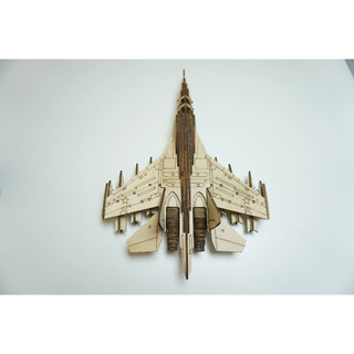 HDLaser Mô Hình Máy Bay Gỗ DIY Lắp Ghép 3D – Puzzle Gỗ Trang Trí Bàn Làm Việc- HDF006(32x24x15cm)