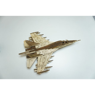 HDLaser Mô Hình Máy Bay Gỗ DIY Lắp Ghép 3D – Puzzle Gỗ Trang Trí Bàn Làm Việc- HDF006(32x24x15cm)